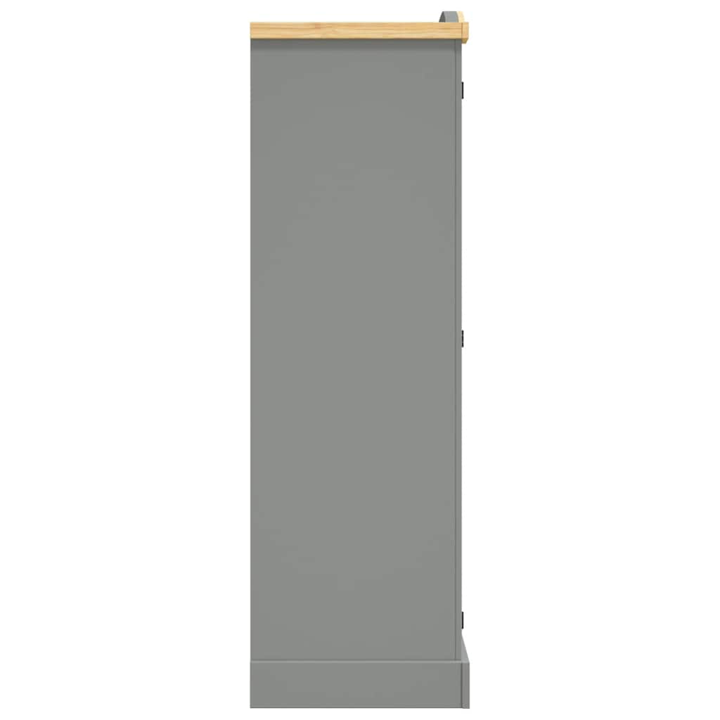 Garde-robe avec 3 portes Gamme Corona pin mexicain Gris - XIOS