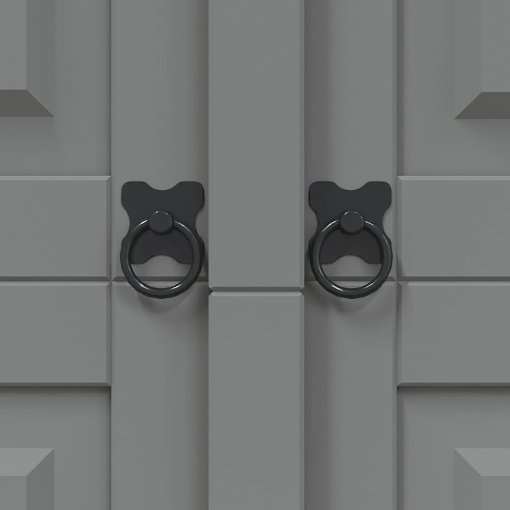 Garde-robe avec 3 portes Gamme Corona pin mexicain Gris - XIOS