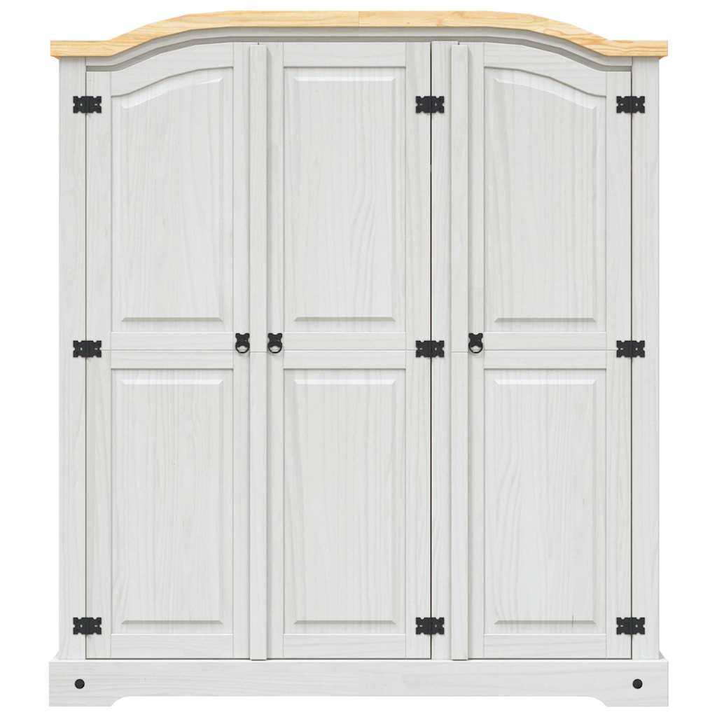Garde-robe avec 3 portes Gamme Corona pin mexicain Blanc - XIOS