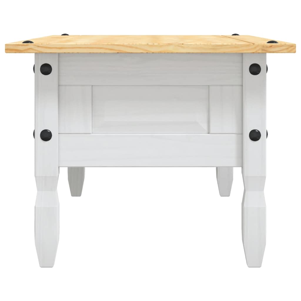 Table basse Pin mexicain Gamme Corona Blanc 100x55x44 cm - XIOS