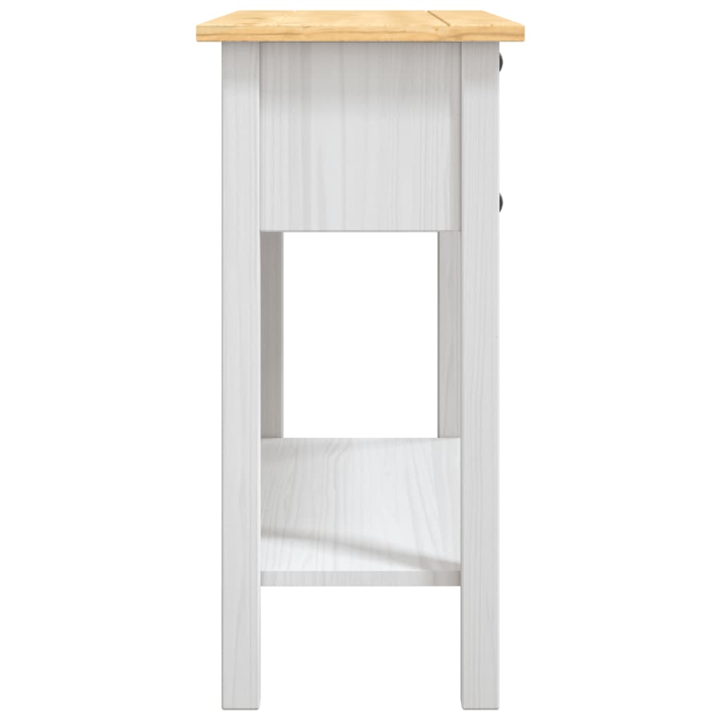 Table console Gamme Corona Pin mexicain Blanc 90x34,5x73 cm - XIOS