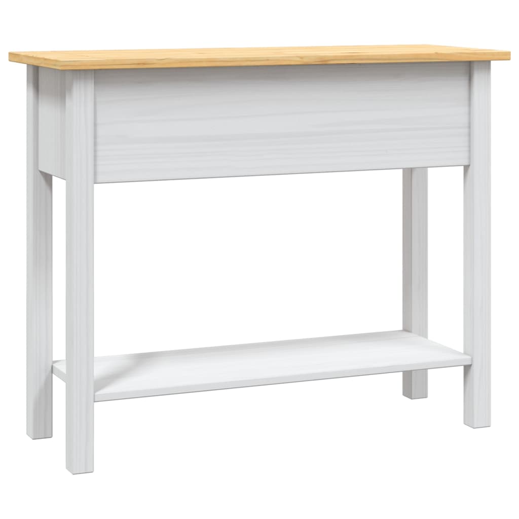 Table console Gamme Corona Pin mexicain Blanc 90x34,5x73 cm - XIOS