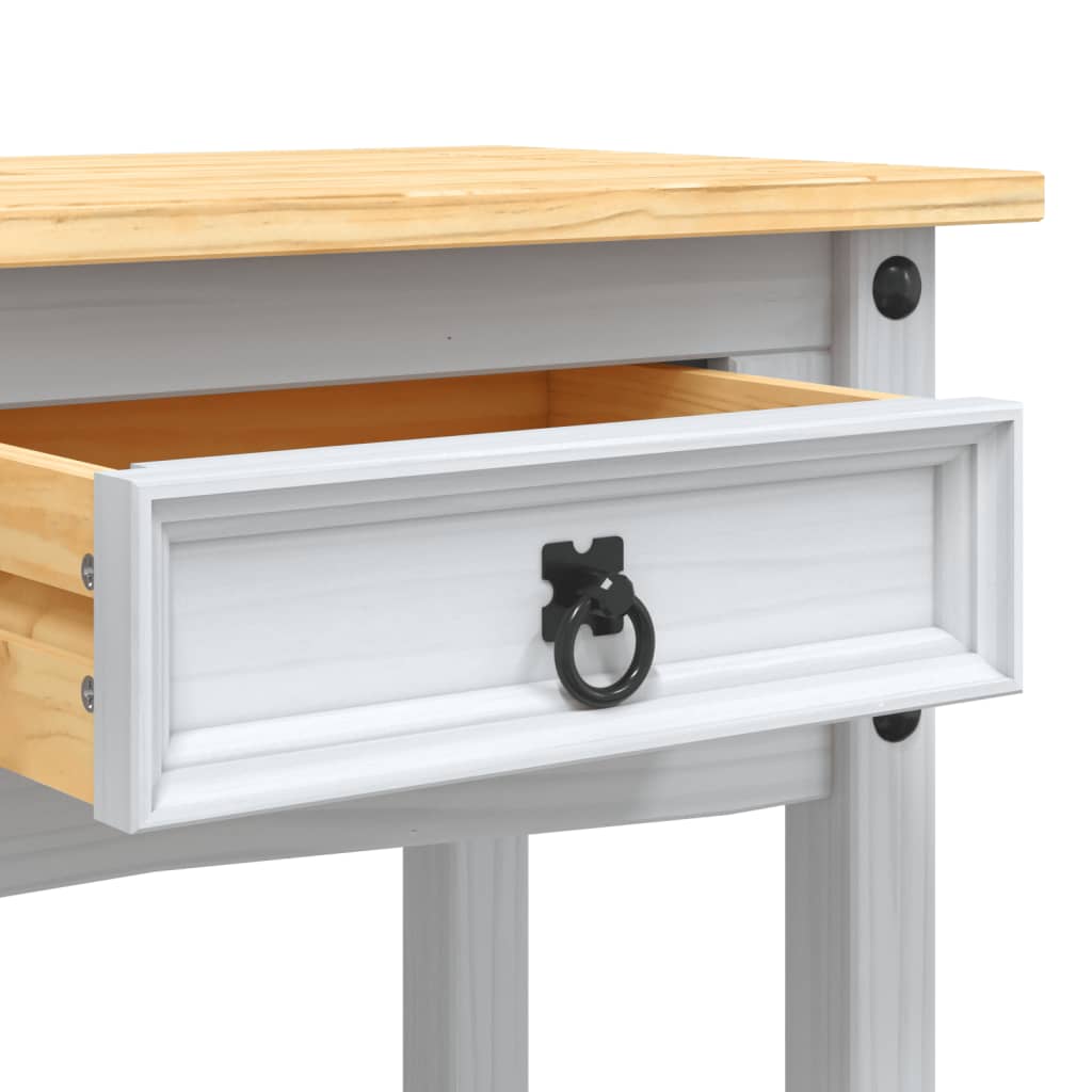 Table console Gamme Corona Pin mexicain Blanc 90x34,5x73 cm - XIOS