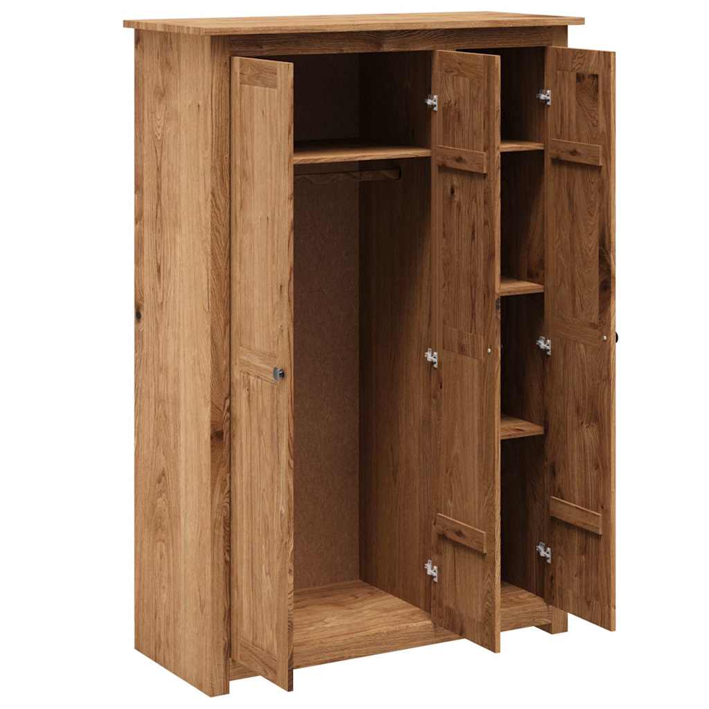 Garde-robe à 3 portes 118x50x171,5 cm Pin Assortiment Panama - XIOS