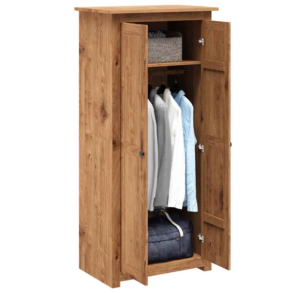 Garde-robe 80x50x171,5 cm Pin massif Assortiment Panama - XIOS