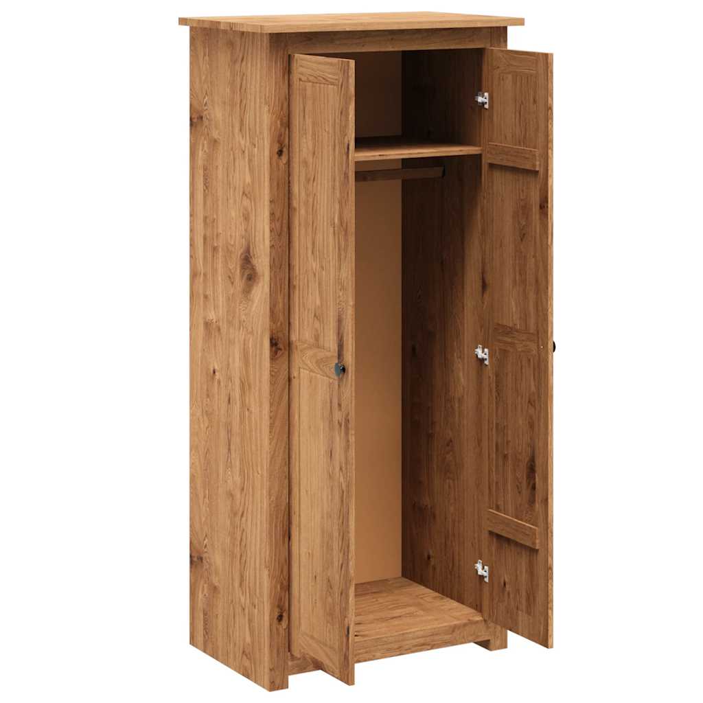 Garde-robe 80x50x171,5 cm Pin massif Assortiment Panama - XIOS