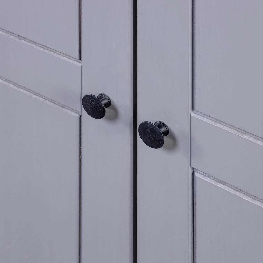 Garde-robe Gris 80x50x171,5 cm Pin massif Assortiment Panama - XIOS