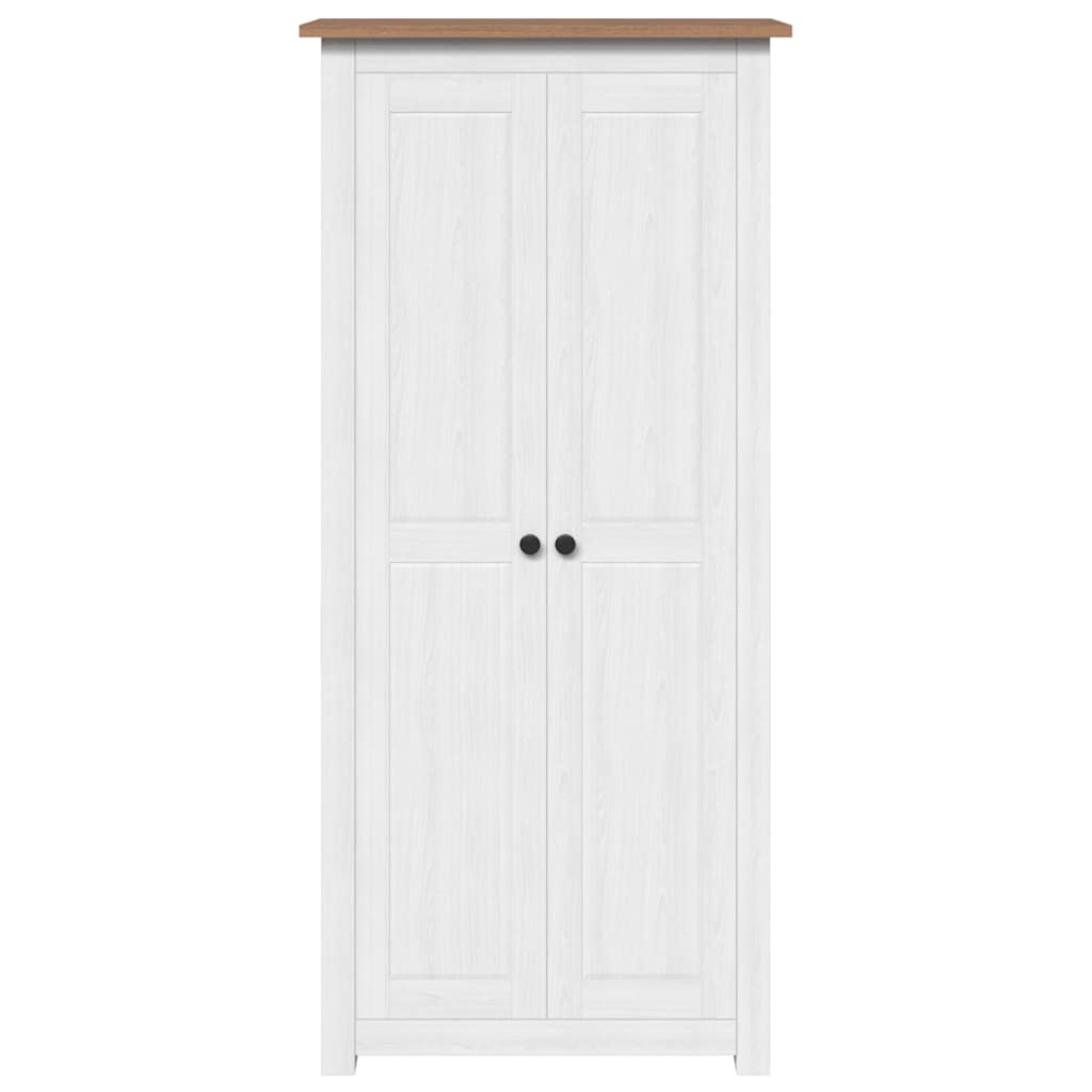 Garde-robe Blanc 80x50x171,5 cm Pin massif Assortiment Panama - XIOS