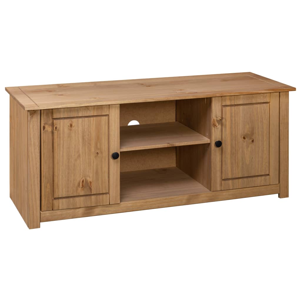 Meuble TV 120x40x50 cm Bois de pin massif Gamme Panama - XIOS
