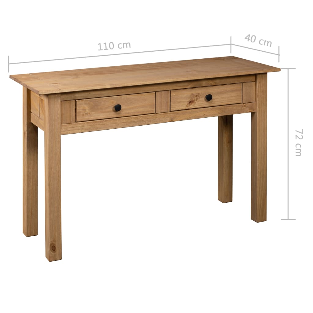 Table console 110x40x72 cm Pin solide Gamme Panama - XIOS