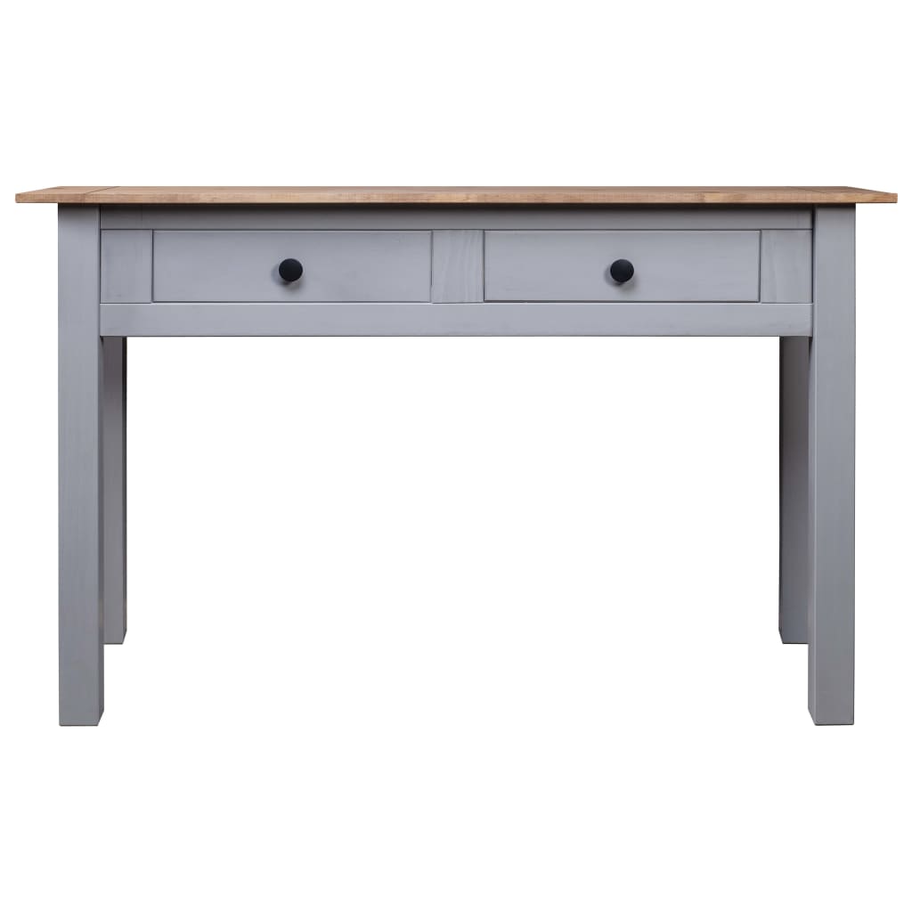 Table console Gris 110x40x72 cm Pin solide Gamme Panama - XIOS