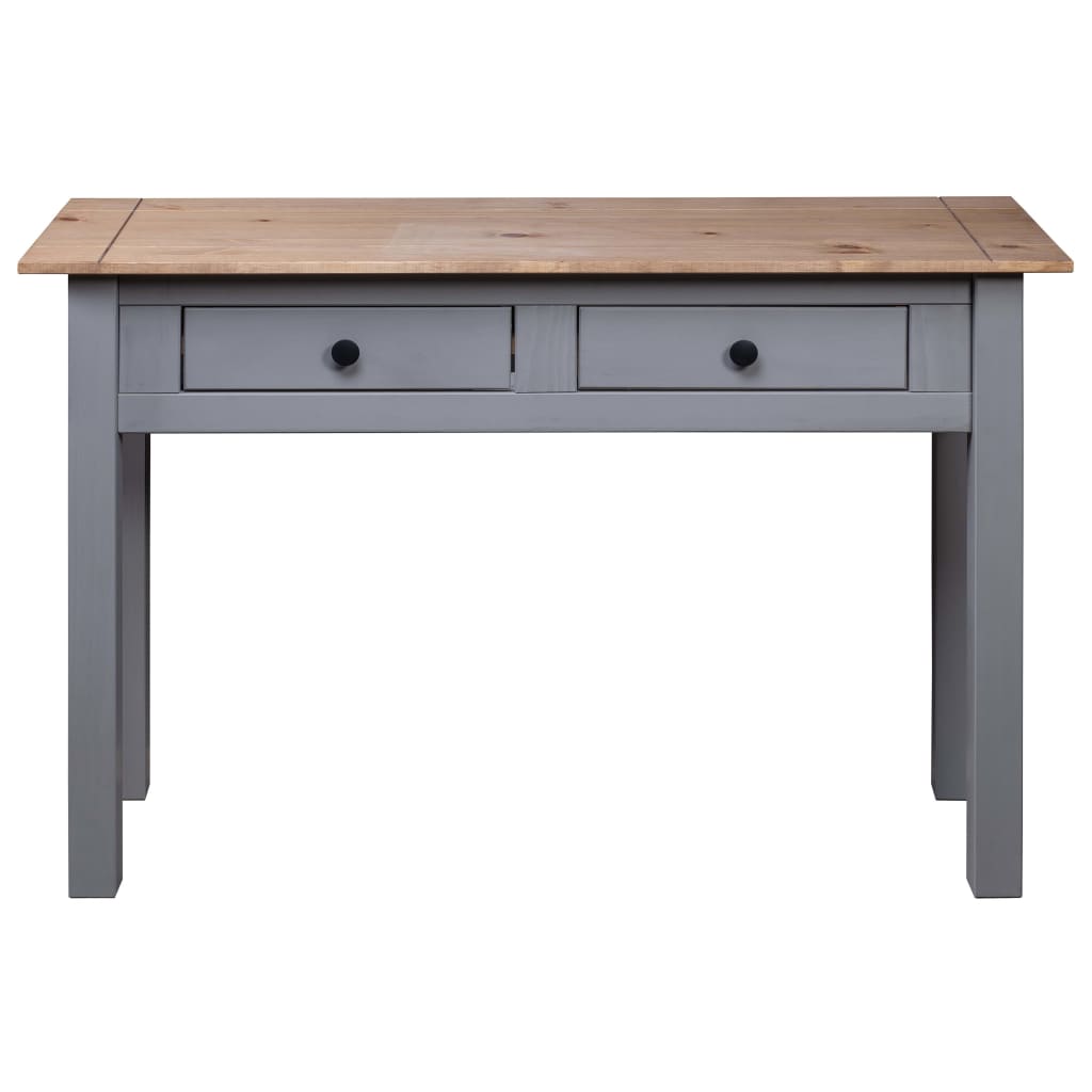 Table console Gris 110x40x72 cm Pin solide Gamme Panama - XIOS
