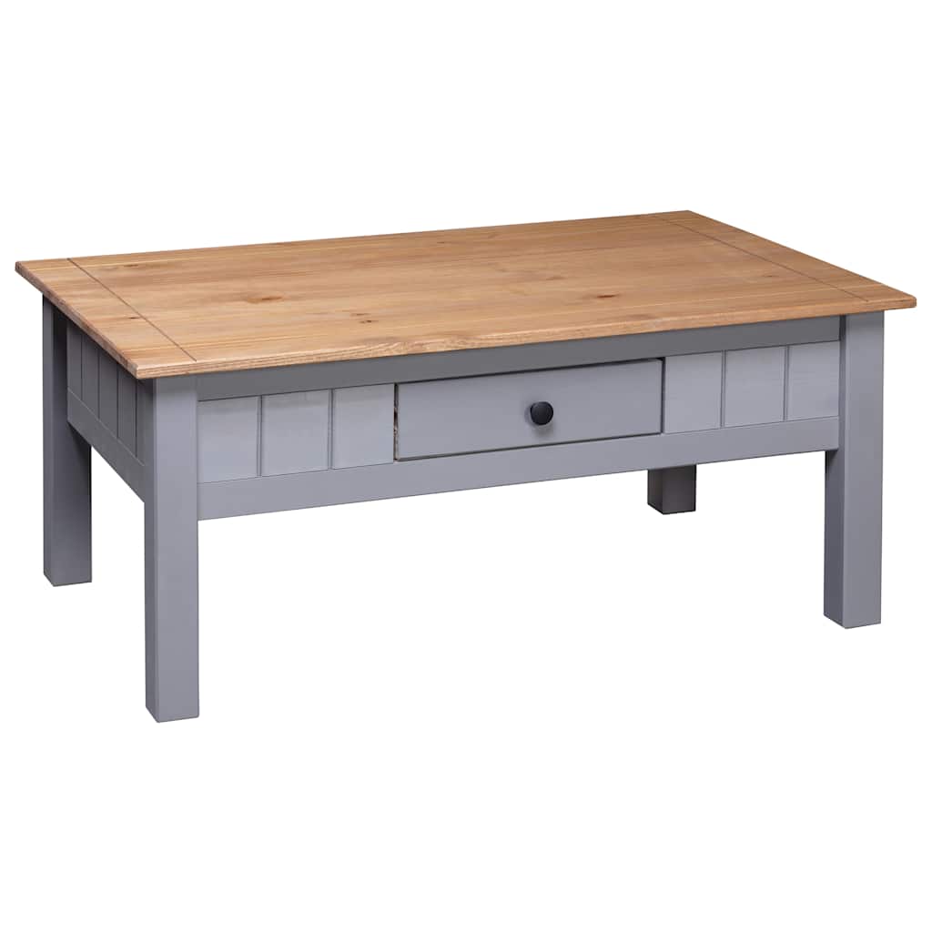 Table basse Gris 100x60x43,5 cm Pin massif Assortiment Panama