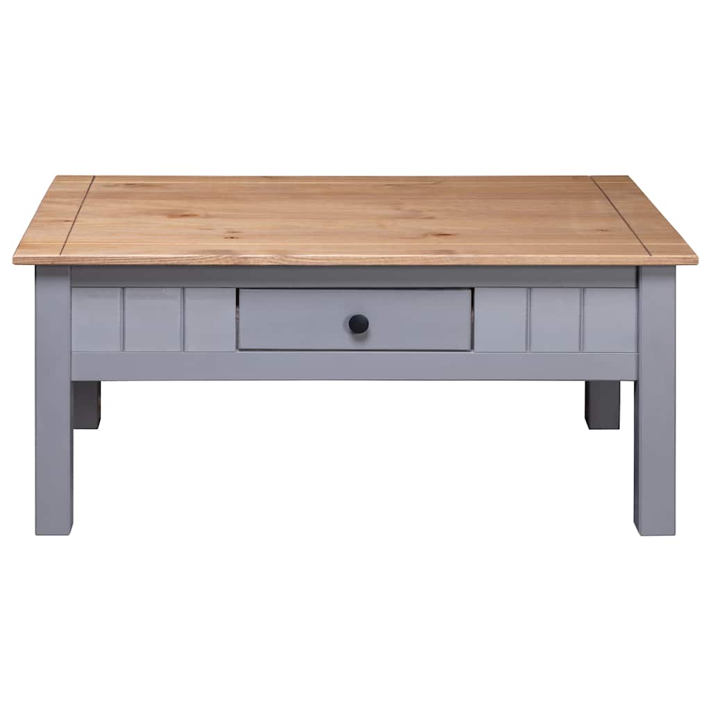 Table basse Gris 100x60x43,5 cm Pin massif Assortiment Panama