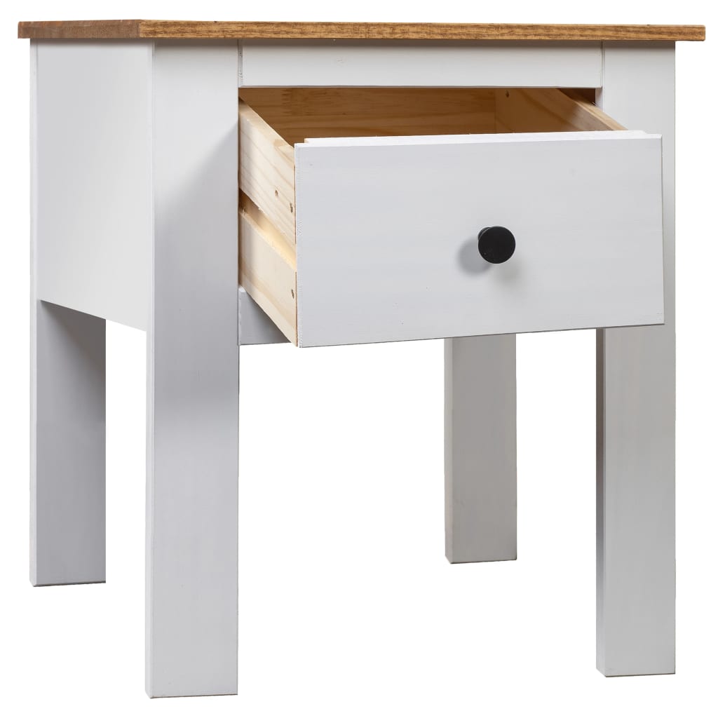Table de chevet Blanc 46x40x57 cm Pin Gamme Panama - XIOS