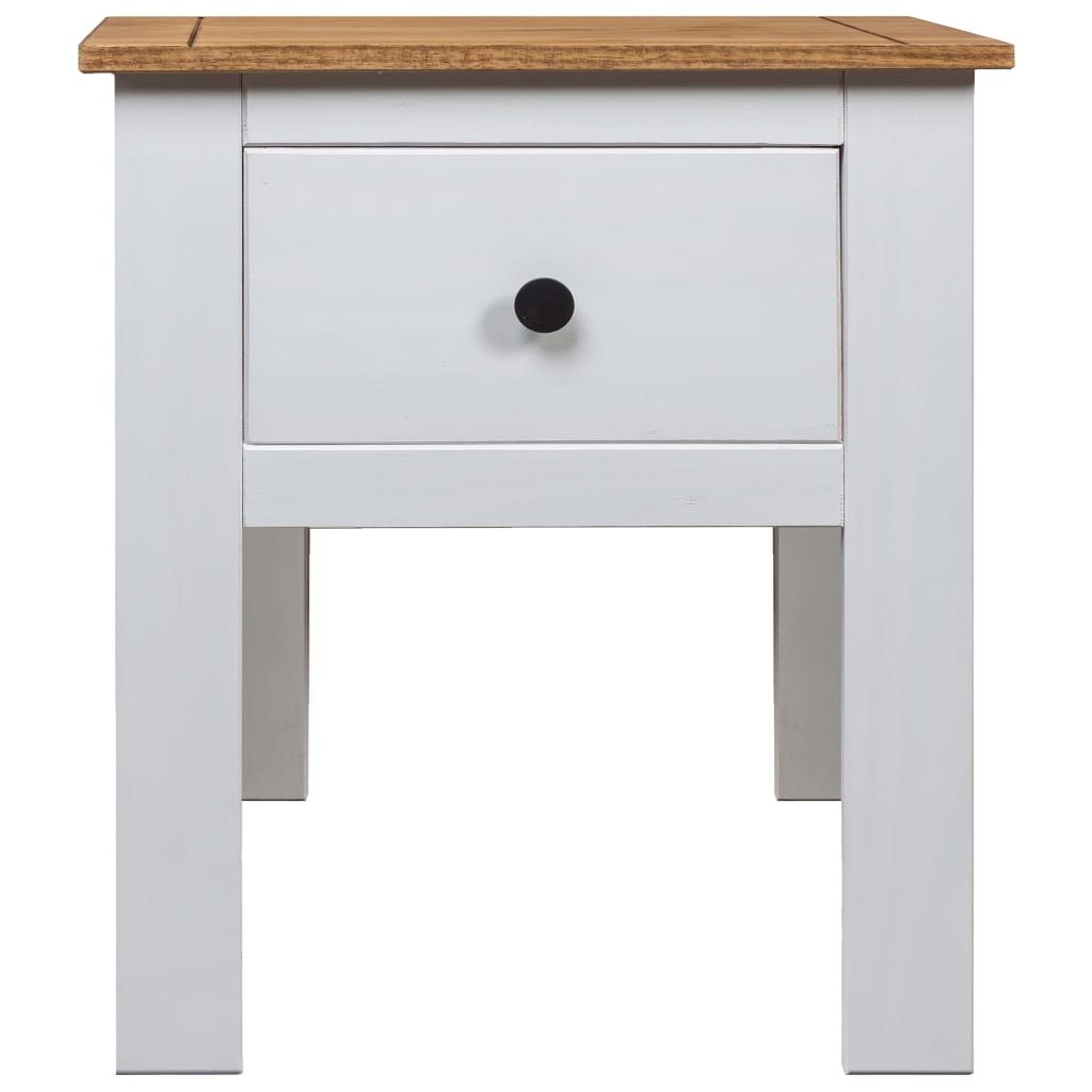 Table de chevet Blanc 46x40x57 cm Pin Gamme Panama - XIOS
