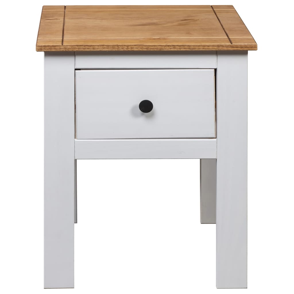 Table de chevet Blanc 46x40x57 cm Pin Gamme Panama - XIOS