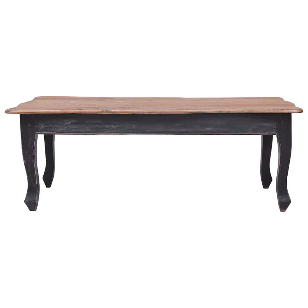 Table basse Noir 120x60x45 cm Bois d’acajou massif - XIOS