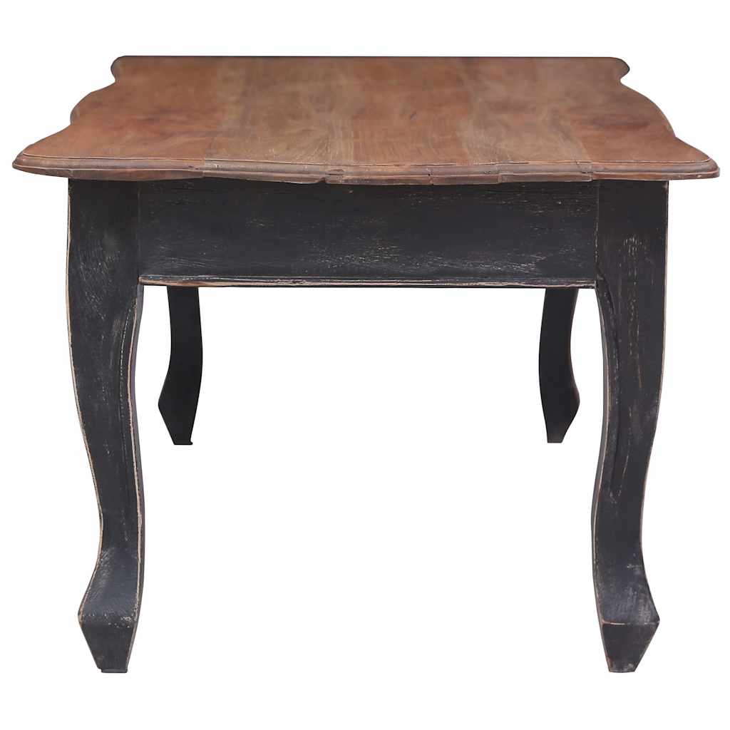Table basse Noir 120x60x45 cm Bois d'acajou massif - XIOS