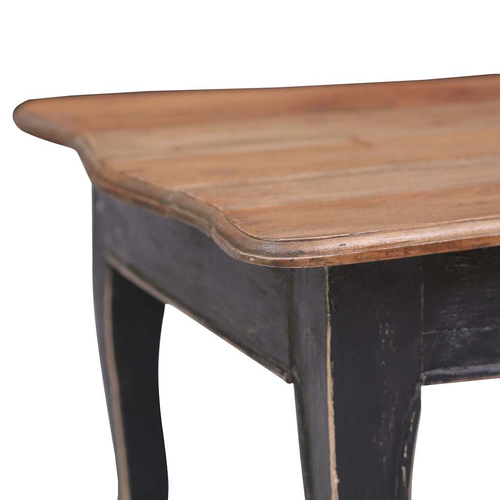 Table basse Noir 120x60x45 cm Bois d'acajou massif - XIOS