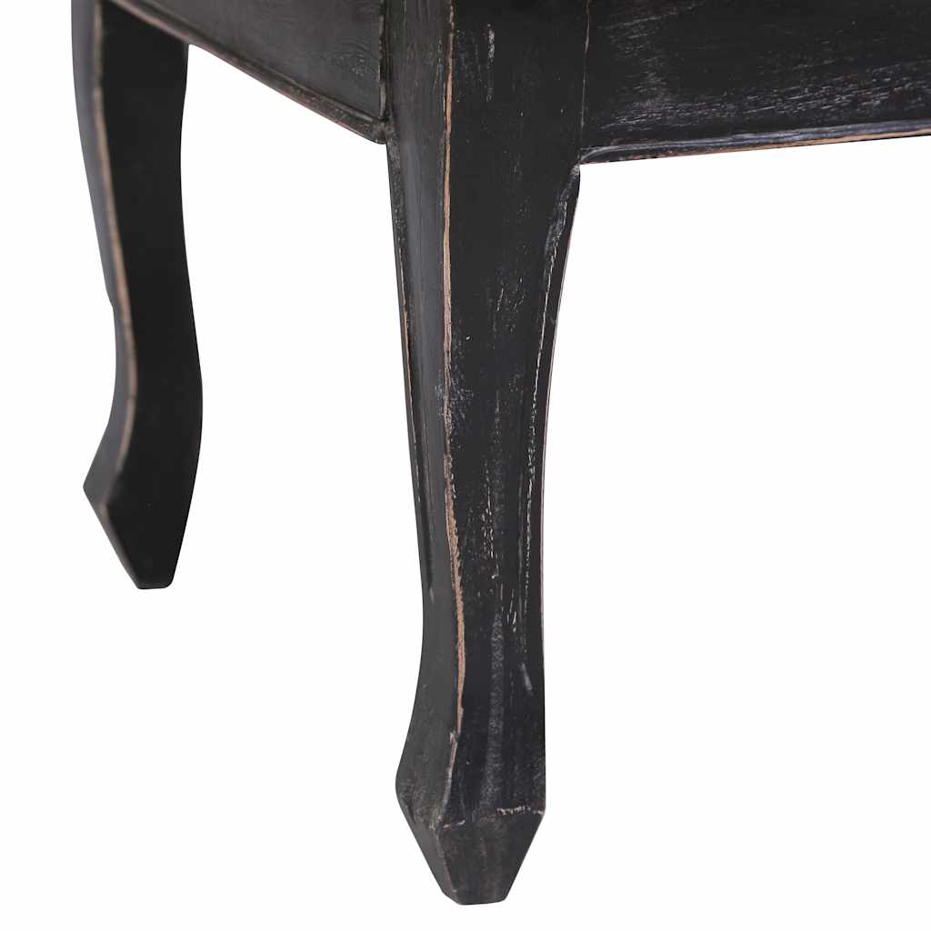 Table basse Noir 120x60x45 cm Bois d'acajou massif - XIOS