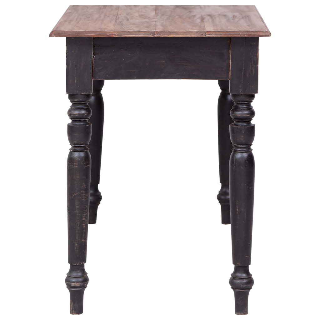 Bureau avec 3 tiroirs 117x57x75 cm bois d'acajou massif - XIOS