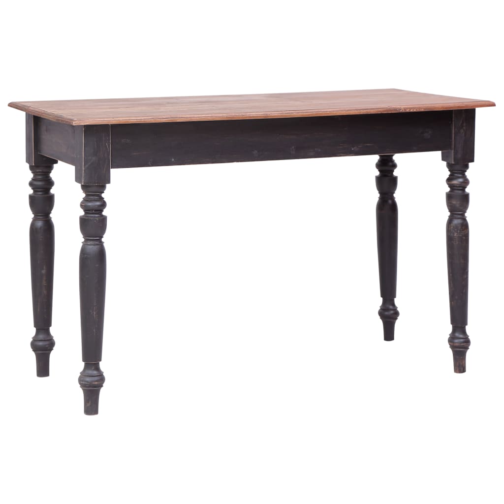 Bureau avec 3 tiroirs 117x57x75 cm bois d'acajou massif