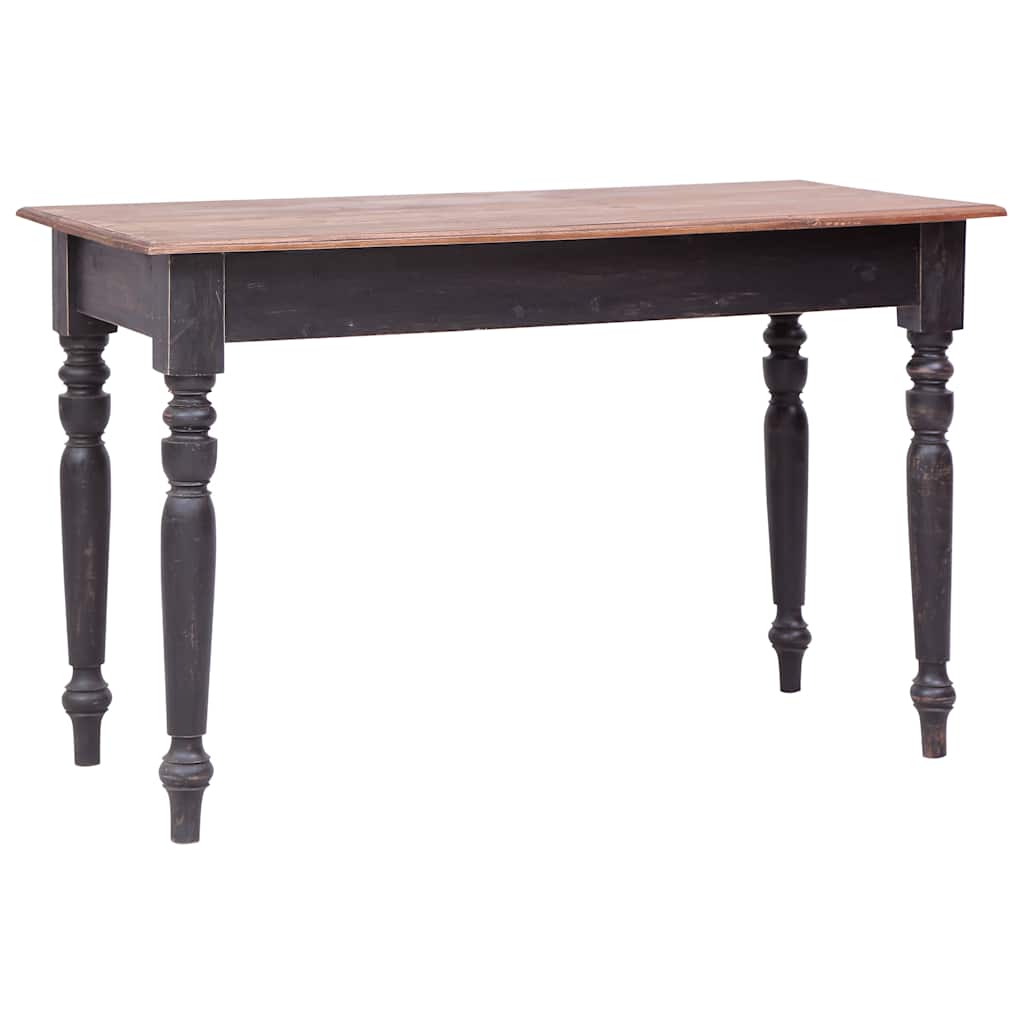 Bureau avec 3 tiroirs 117x57x75 cm bois d'acajou massif