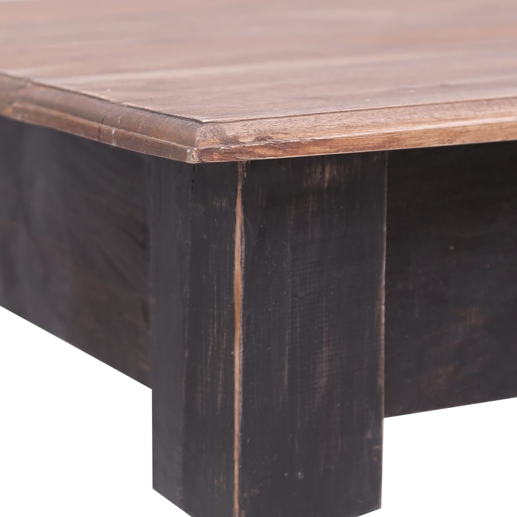 Bureau avec 3 tiroirs 117x57x75 cm bois d'acajou massif