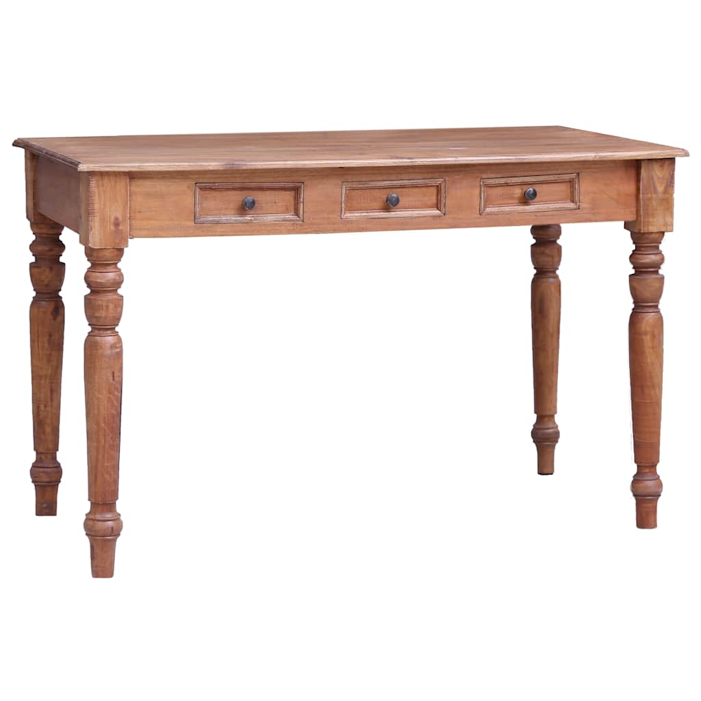 Bureau avec tiroirs 117x57x75 cm bois d'acajou massif - XIOS