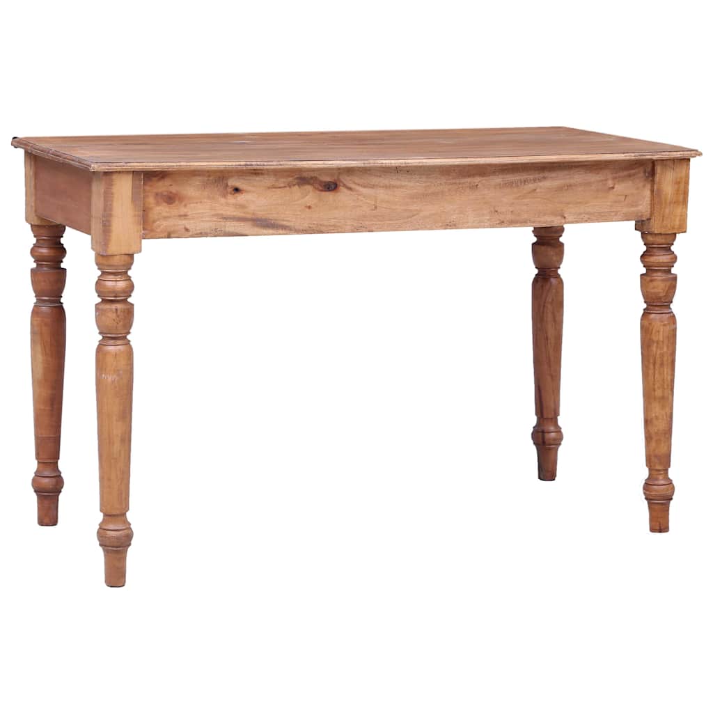 Bureau avec tiroirs 117x57x75 cm bois d'acajou massif