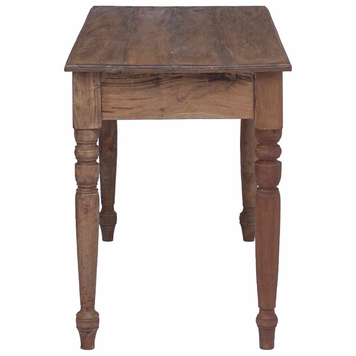 Bureau avec tiroirs 117x57x75 cm bois d'acajou massif