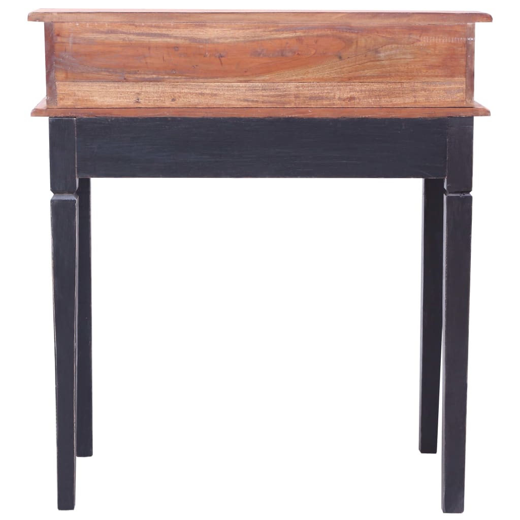 Bureau d'écriture et tiroirs 90x50x101 cm bois massif d'acajou