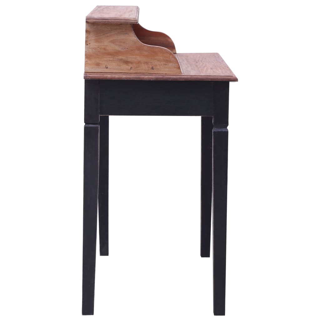Bureau d'écriture et tiroirs 90x50x101 cm bois massif d'acajou