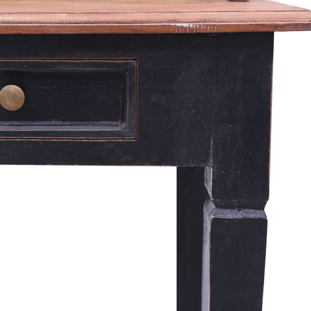 Bureau d'écriture et tiroirs 90x50x101 cm bois massif d'acajou - XIOS
