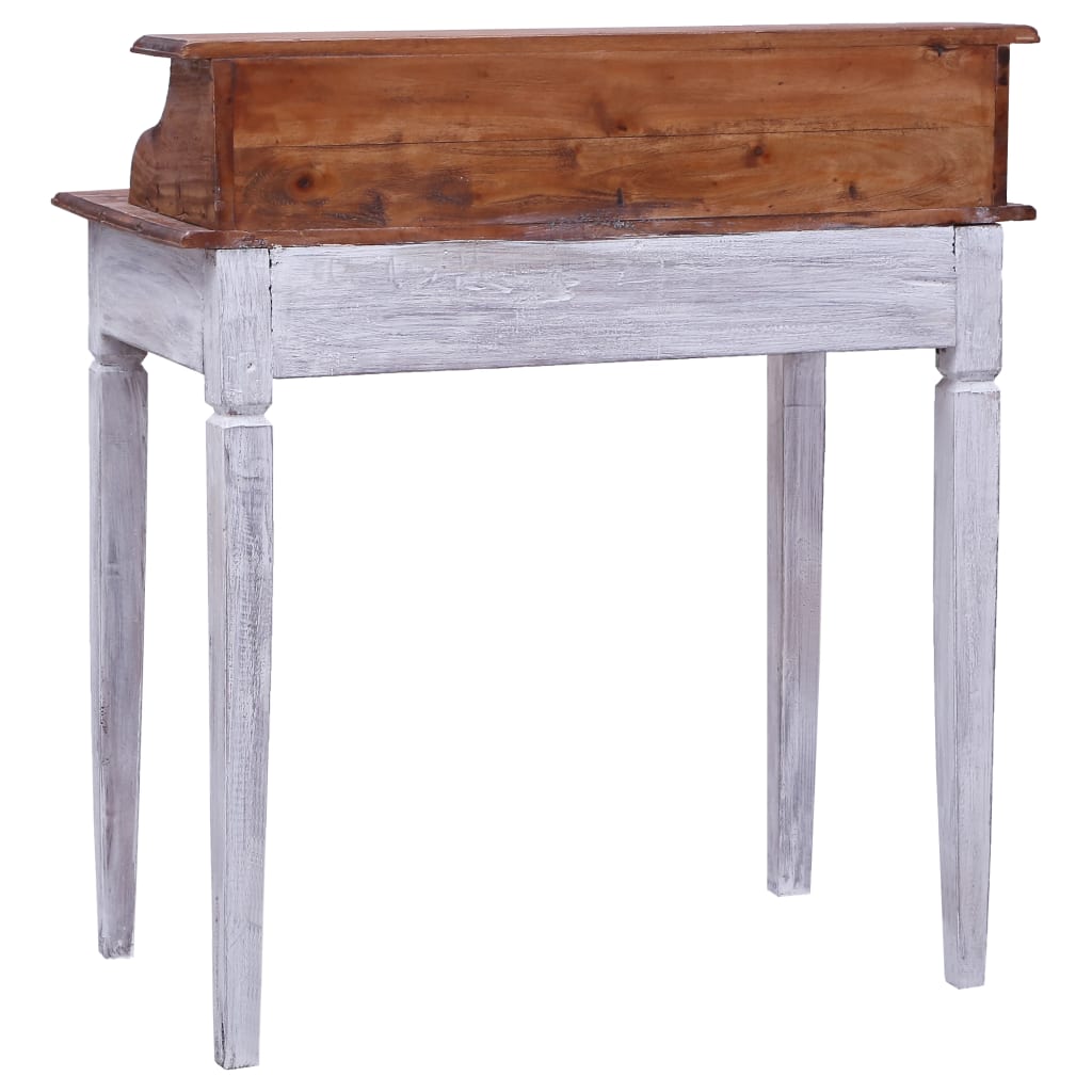 Bureau d'écriture et tiroirs 90x50x101 cm bois massif d'acajou - XIOS
