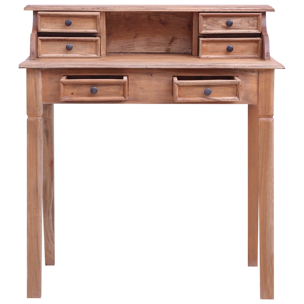 Bureau d'écriture et tiroirs 90x50x101 cm bois massif d'acajou - XIOS