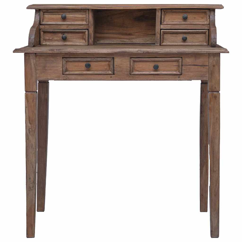 Bureau d'écriture et tiroirs 90x50x101 cm bois massif d'acajou