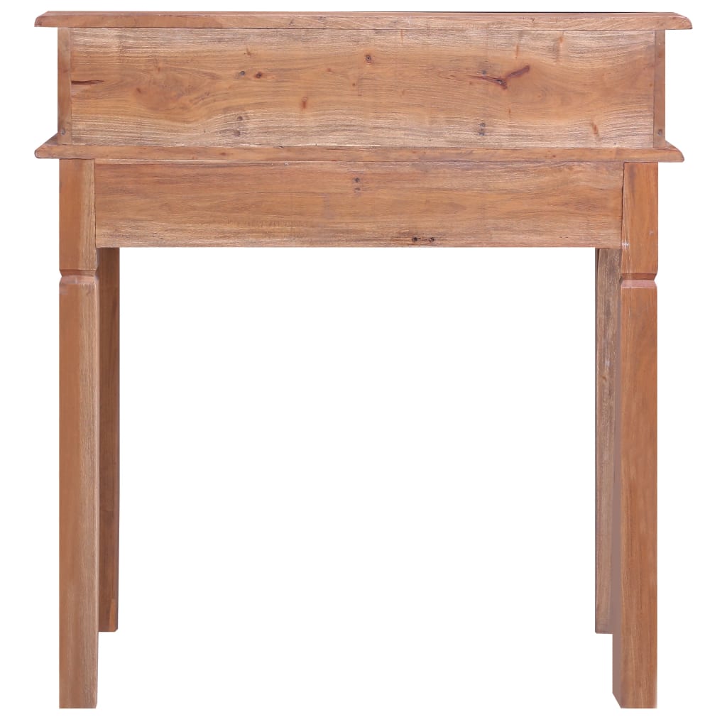 Bureau d'écriture et tiroirs 90x50x101 cm bois massif d'acajou