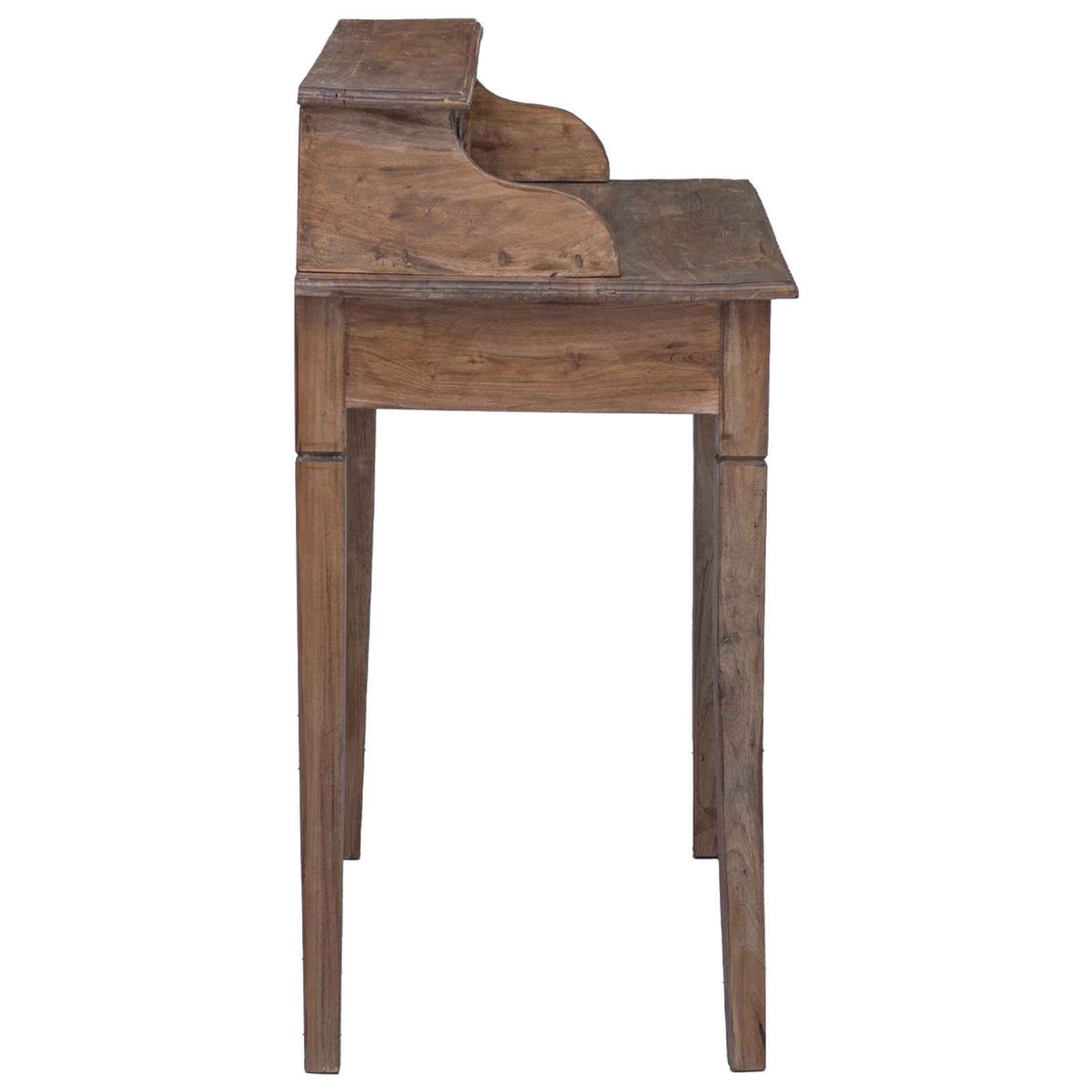 Bureau d'écriture et tiroirs 90x50x101 cm bois massif d'acajou