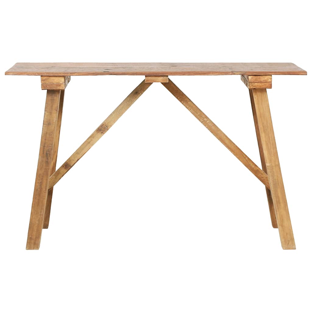 Table console 130x40x80 cm bois de récupération mélangé - XIOS