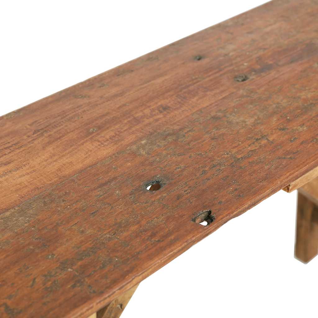 Table console 130x40x80 cm bois de récupération mélangé - XIOS