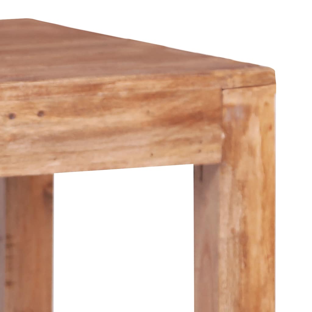 Table basse 53x50x50 cm bois d'acajou massif - XIOS
