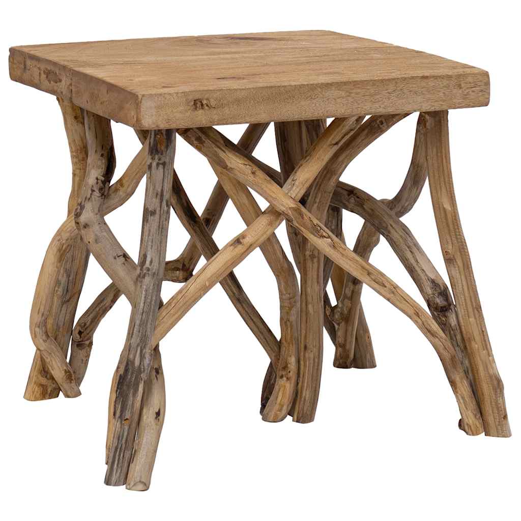 Table basse en rondin 40x40x40 cm bois de récupération mélangé - XIOS