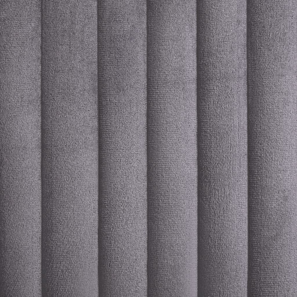 Chaises à manger lot de 6 gris velours - XIOS