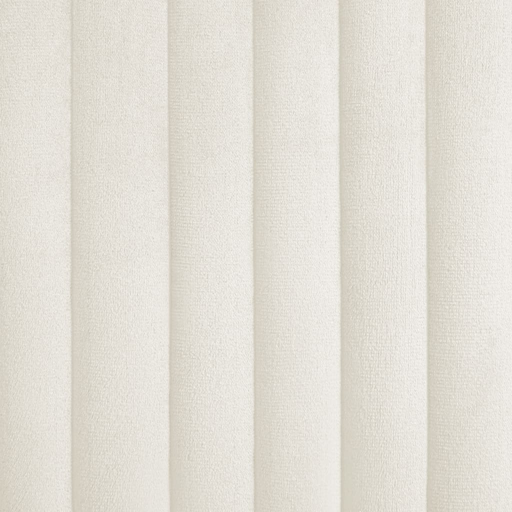 Chaises à manger lot de 4 Crème Velours - XIOS