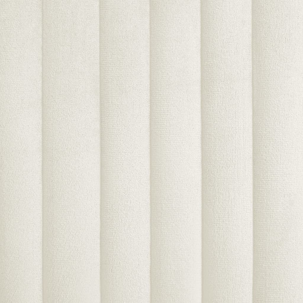 Chaises à manger lot de 6 crème velours - XIOS