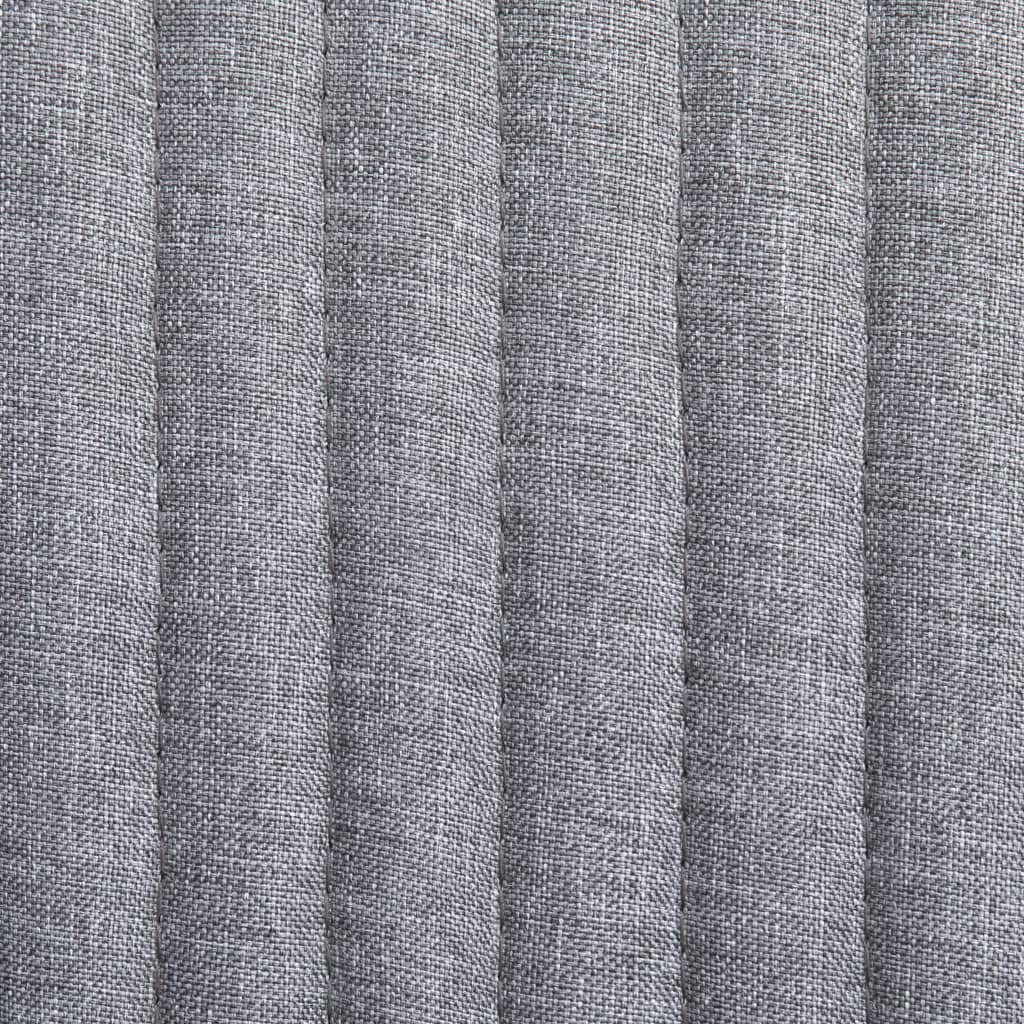 Chaises à manger lot de 4 gris clair tissu - XIOS