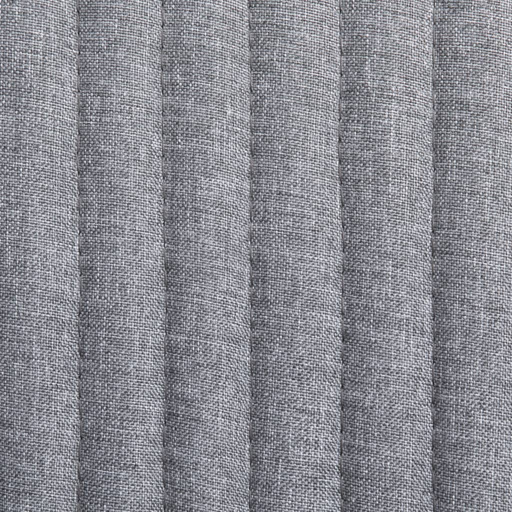 Chaises à manger lot de 6 gris clair tissu - XIOS