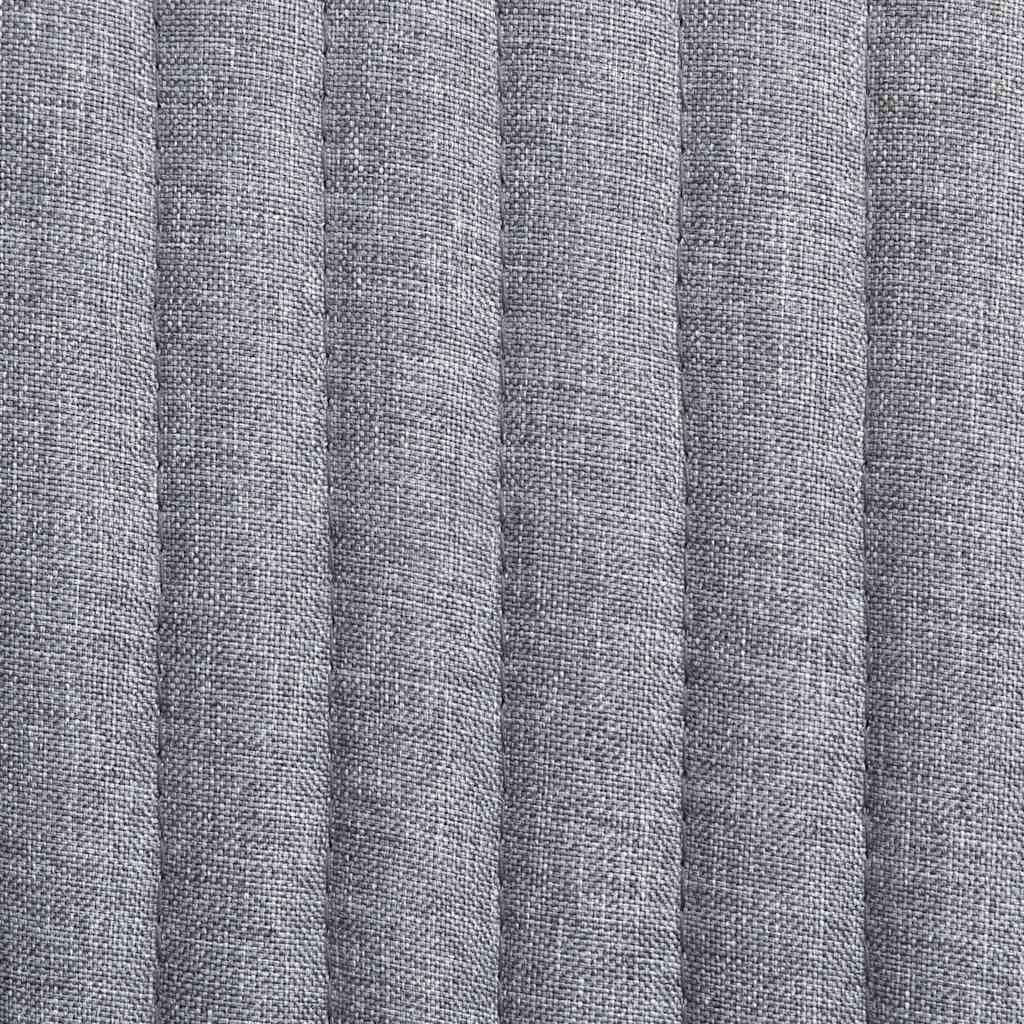 Chaises à manger lot de 6 gris clair tissu